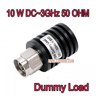 N Male Plug DC to 3.0GHz 10w Watt Dummy Load 50 Ohm Rf Coaxial Terminal 